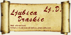 Ljubica Draškić vizit kartica